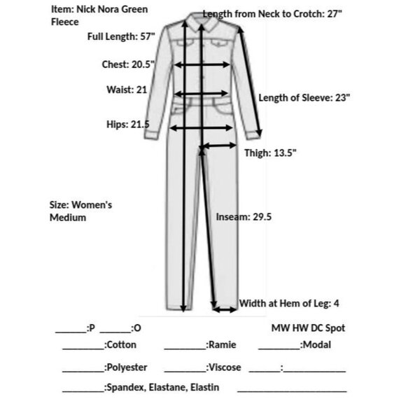 NWT Nick & Nora Pajamas Womens M Monkey Soft Fleece Unionsuit One Piece Green - Picture 11 of 11